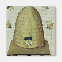 Beehive and Bees Magnets