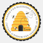 Beehive Bumble bee Birthday Favor Stickers