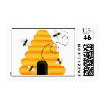 Beehive Bumble Bee Postage Stamps