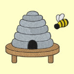 Beehive with bee
