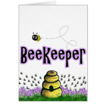 beekeeper greeting card