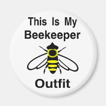 Beekeeper Outfit Refrigerator Magnet