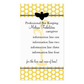 Beekeepers Card Business Card Templates