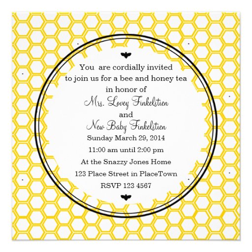 Beekeeper's Card Personalized Announcements