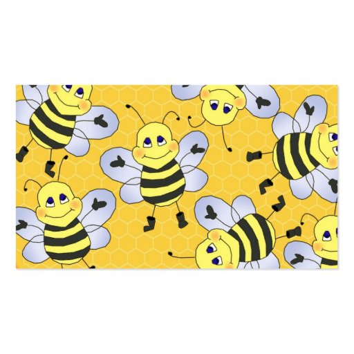 Beekeeping business cards (front side)