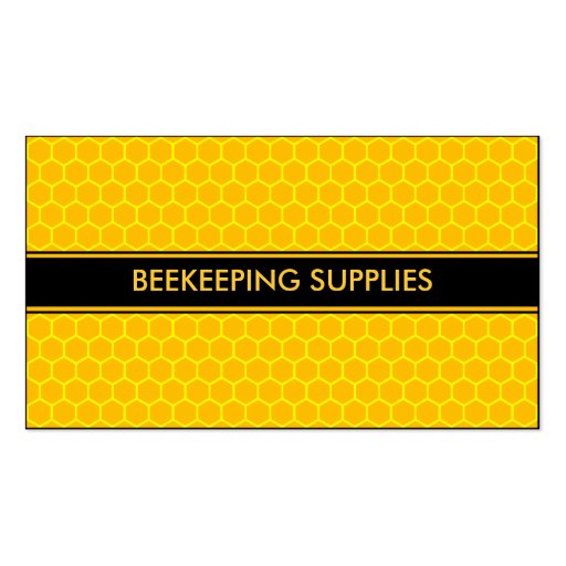 BEEKEEPING HONEY BEE SUPPLIES BUSINESS CARDS (front side)