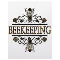beekeeping with worker bees letterhead template