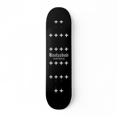 Beelzebub plus skate board deck by BeelzebubDesign