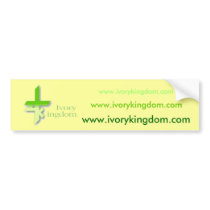 Beep, for Ivory Kingdom! bumper stickers by ivorykingdom Beep, for Ivory Kingdom! bumper stickers