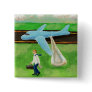 Beer, a Big Slide, and my Dignity - blue jet guy Buttons