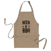 bbq, beer, funny, barbecue, cool, summer, grilling, holiday, bacon, gatherings, cooking, meat, grilled, grill master, bbq king, apron, Apron with custom graphic design
