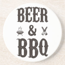 bbq, beer, funny, barbecue, cool, summer, grilling, holiday, bacon, grilled, cooking, meat, gatherings, grill master, bbq king, coaster, Descanso para copos com design gráfico personalizado