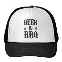 bbq, beer, funny, barbecue, cool, summer, grilling, holiday, bacon, cap, cooking, meat, gatherings, grilled, grill master, bbq king, trucker hatt, Trucker Hat with custom graphic design