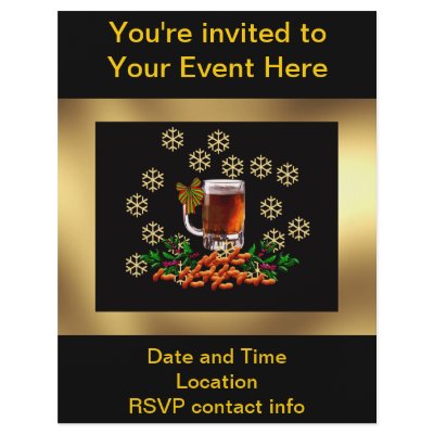 Beer and Peanuts Flyer by Crazy_Card_Lady