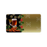 Beer and Peanuts Personalized Address Labels