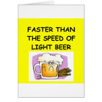 BEER and physics joke Cards