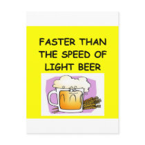 BEER and physics joke Post Card