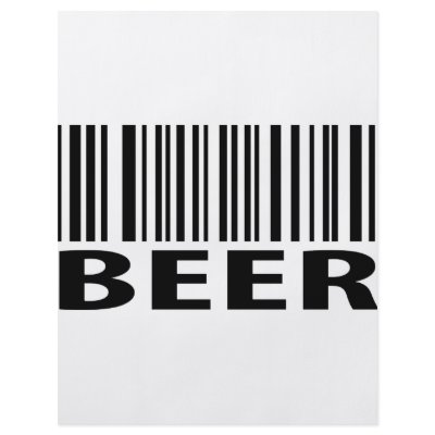 beer barcode label icon personalized flyer by TomaniacLines