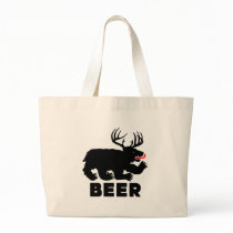 Beer -- Bear + Deer Tote Bag