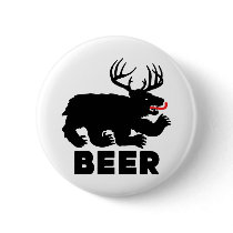 Beer -- Bear + Deer Pin