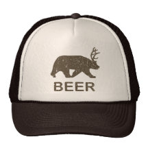 Beer Bear Deer Hats