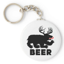 Beer -- Bear + Deer Keychain