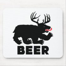 Beer -- Bear + Deer Mousepads