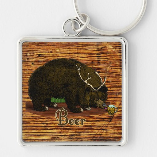 Beer Bear Key Chains