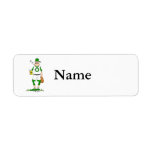 Beer Belly Ball Player Return Address Label