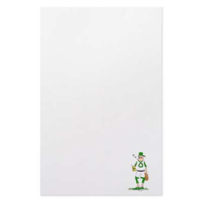 Beer Belly Ball Player Custom Stationery by justsports