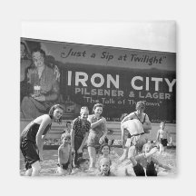 Beer Billboard, 1938 Refrigerator Magnet