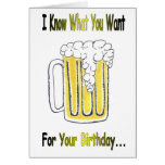Beer Birthday Greeting With Original Artwork Greeting Card