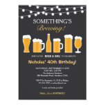 Beer Birthday Invitation, Adult Birthday Card