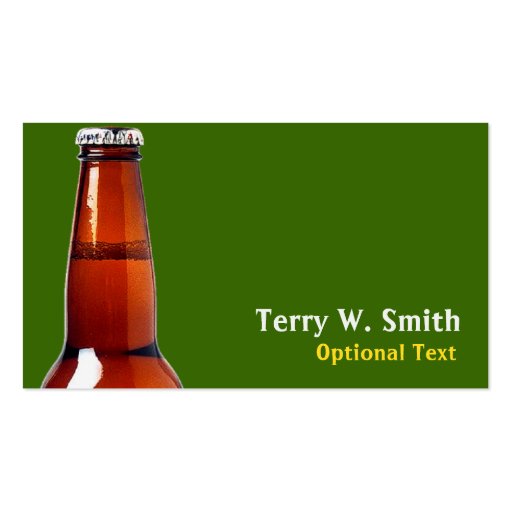 Beer Bottle Business Card