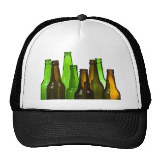 beer bottles trucker hat