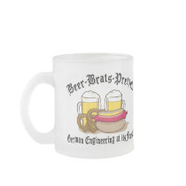 Beer Brats Pretzels German Coffee Mugs