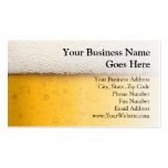 Beer Bubbles Close-Up business cards