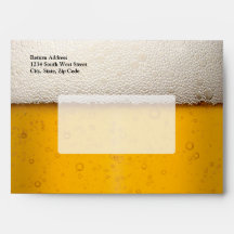 Beer Bubbles Close-Up Envelopes