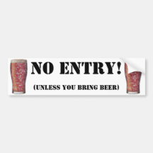 BEER! BUMPER STICKER