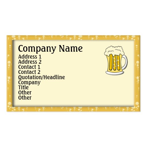 Beer Business Cards