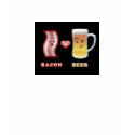 Beer Checks Out Bacon (black bkgd) t-shirts by BaconAndBeer Beer Checks Out Bacon (black bkgd) t-shirts