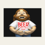 Beer Does A Belly Good T-shirts Gifts Postcard
