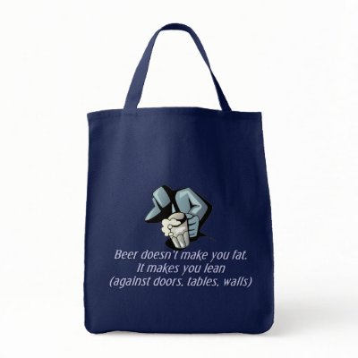 Beer Doesn't Make You Fat Tote Bags by tntshirtsngifts