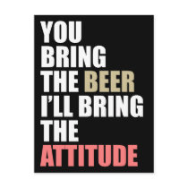Beer Drinkin' Invite postcards