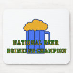Beer Drinking Champion Mouse Mat