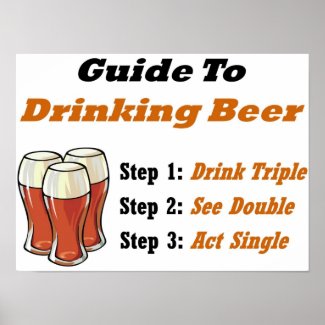 Beer Drinking Full print