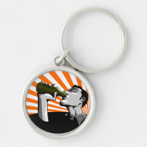 beer, drink, drinking, drunk, alcohol, Keychain with custom graphic design