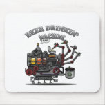 Beer Drinking Machine Mouse Pad