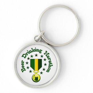 Beer Drinking Marathon keychain