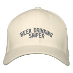 Beer Drinking Sniper Embroidered Baseball Caps